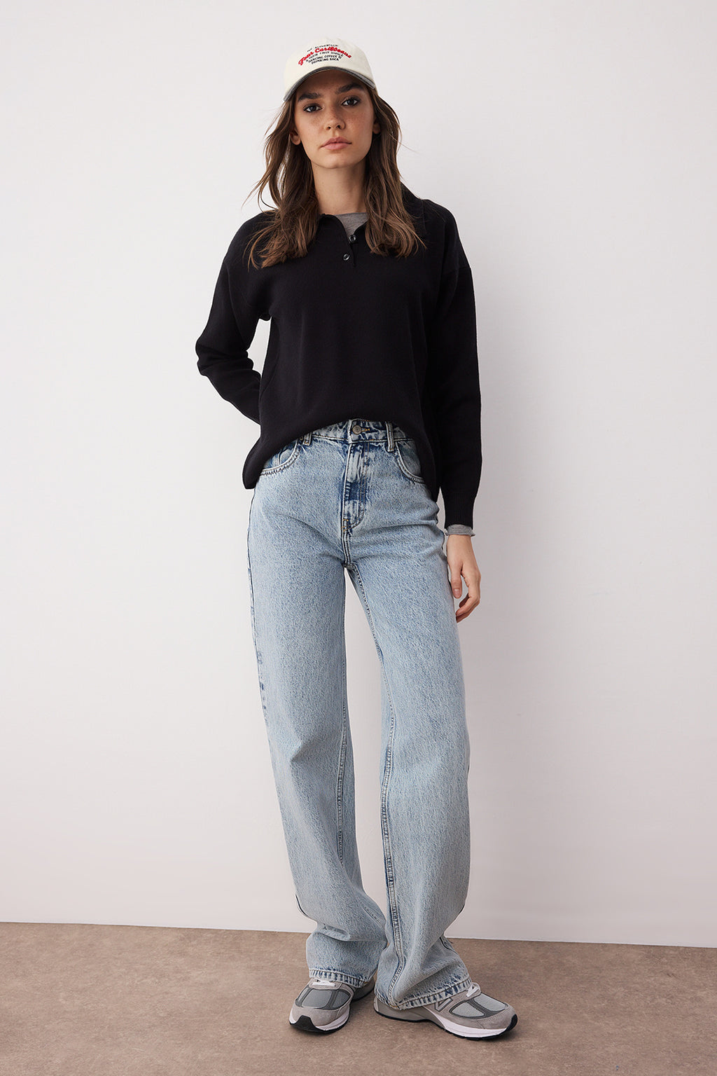 Trendyolmilla Açık Mavi Yüksek Bel Wide Leg Jeans TWOSS25JE00278