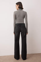 Trendyolmilla Mavi Düşük Bel Geniş Paça Wide Leg %100 Pamuk Non-Stretch Jeans TWOAW26JE00075