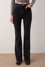Trendyolmilla Antrasit Yüksek Bel Comfort/Esnek Flare Jeans TWOAW25JE00096