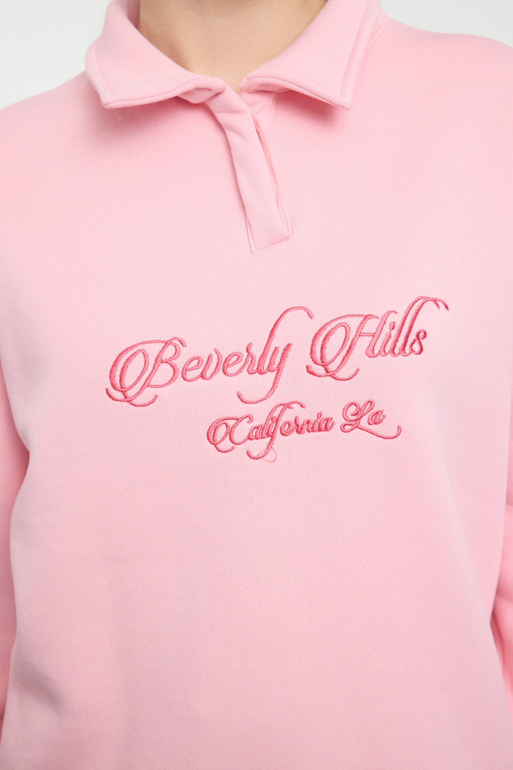 Trendyolmilla Sarı Gömlek Yaka Nakışlı Regular Fit Kalın İçi Polarlı Örme Sweatshirt TWOAW24SW00182