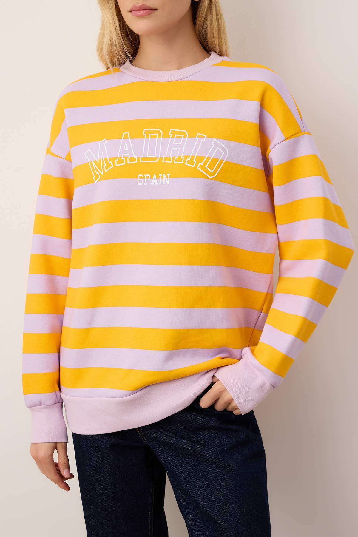 Çok Renkli Regular/Normal Kalıp Örme Sweatshirt TWOAW26SW00212
