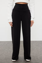 Trendyolmilla Antrasit Ince Ekstra Yüksek Bel Wide Leg/Geniş Kesim Pantolon TWOAW25PL00026