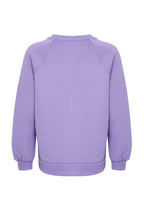 Trendyolmilla Lila Relaxed/Rahat Kalıp Basic Reglan Kol Bisiklet Yaka Örme Sweatshirt TWOAW24SW00104