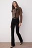 Trendyolmilla Siyah Yüksek Bel Comfort/Esnek Flare Jeans TWOSS25JE00052