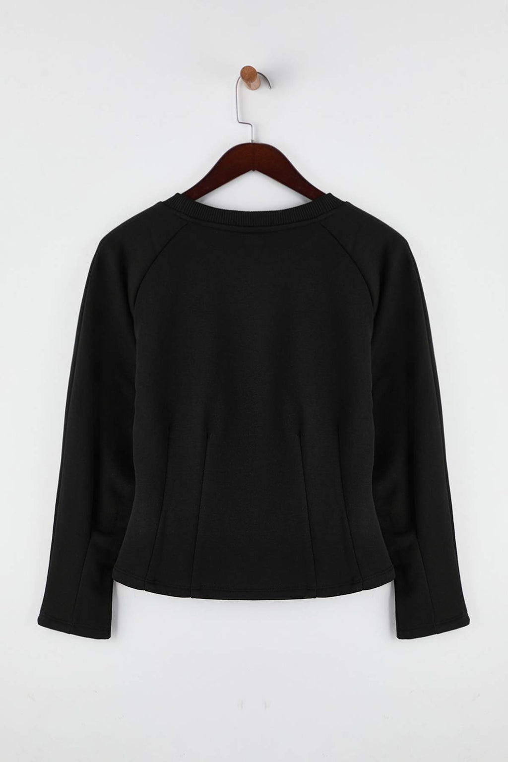 Trendyolmilla Kahverengi Kalın Şardonsuz Belden Oturmalı Bisiklet Yaka Örme Sweatshirt TWOAW26SW00068