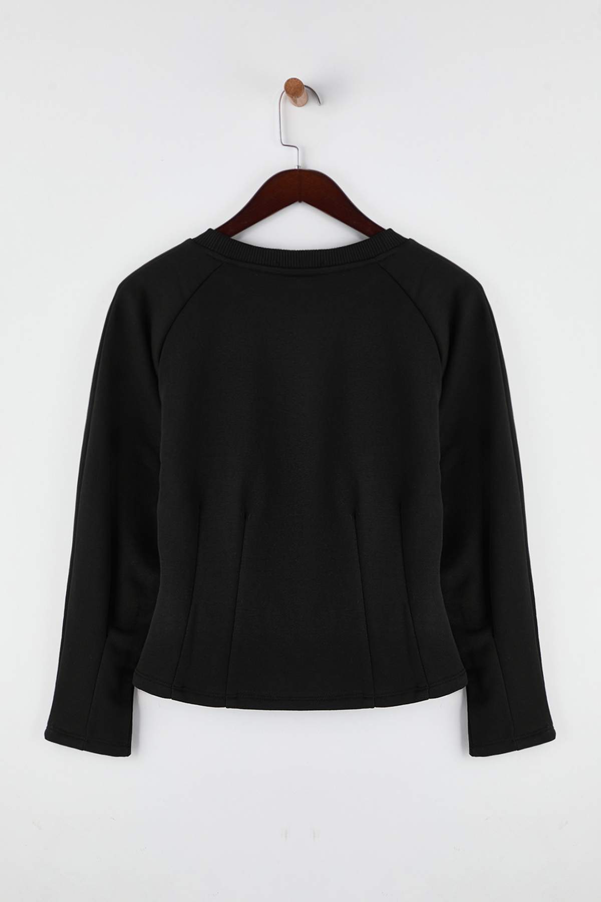 Trendyolmilla Kahverengi Kalın Şardonsuz Belden Oturmalı Bisiklet Yaka Örme Sweatshirt TWOAW26SW00068