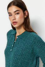 Trendyolmilla Mavi Geniş Kalıp Yumuşak Dokulu Triko Kazak TWOAW21KZ2635