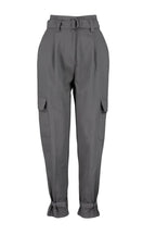 Gri Kemerli Kargo Dokuma Pantolon TWOSS21PL0138