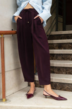 Trendyolmilla Açık Haki Şalvar/Harem Bağcıklı Pantolon TWOSS25PL00126