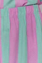 Trendyolmilla Çok Renkli Çizgili İp Askılı Viskon Şortlu Dokuma Pijama Takımı THMSS23PT00225