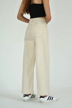 Trendyolmilla Vizon Yüksek Bel Bilek Boy Culotte %100 Pamuklu Jeans TWOAW26JE00190