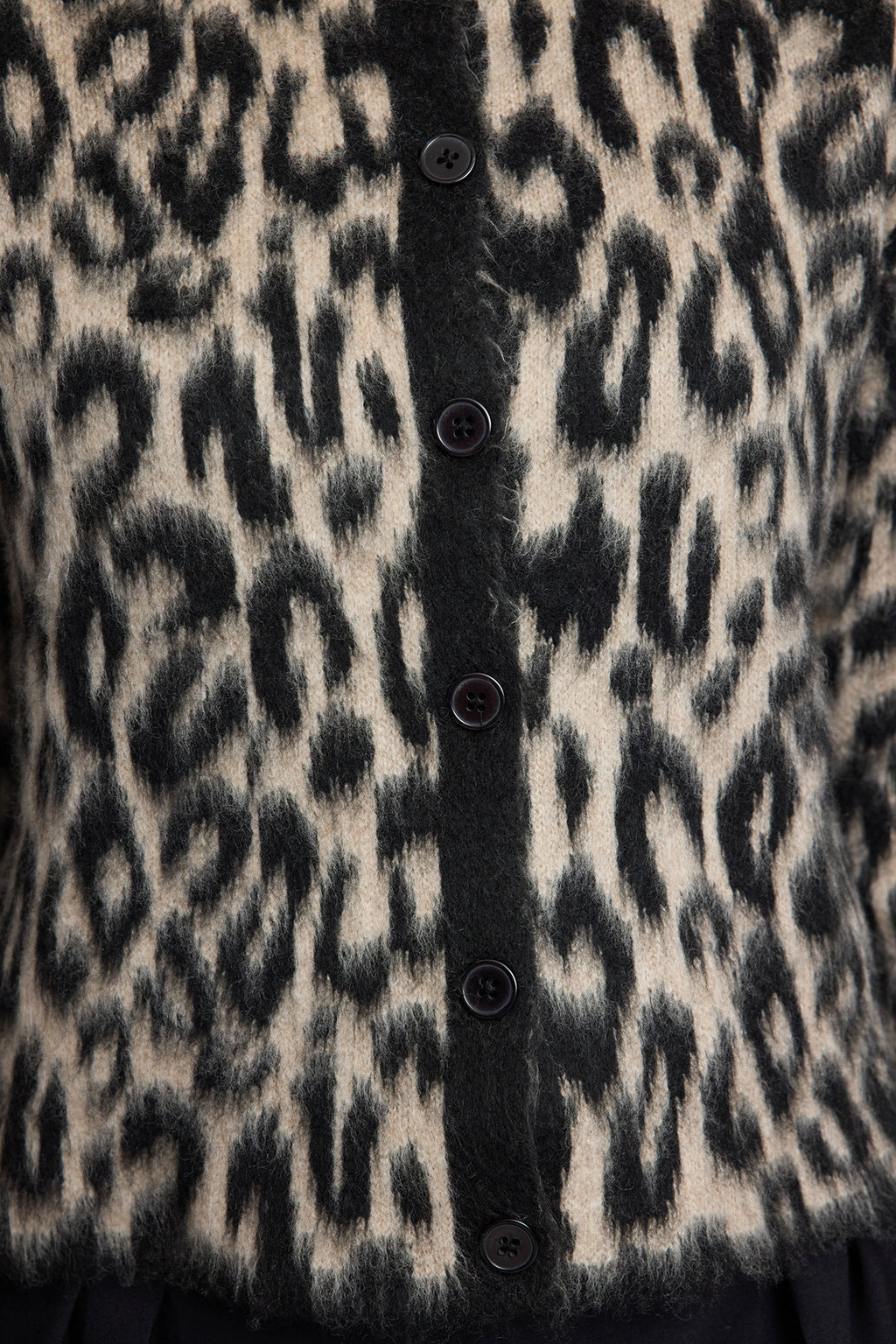 Trendyolmilla Kahverengi Leopar Desenli Triko Hırka TWOAW25HI00378