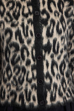 Trendyolmilla Kahverengi Leopar Desenli Triko Hırka TWOAW25HI00378