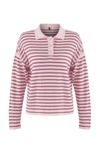 Trendyolmilla Wardrobe Essentials Yeşil Premium İplik/Özel İplikli Geniş Kalıp Çizgili Triko Kazak TWOAW26KZ00195