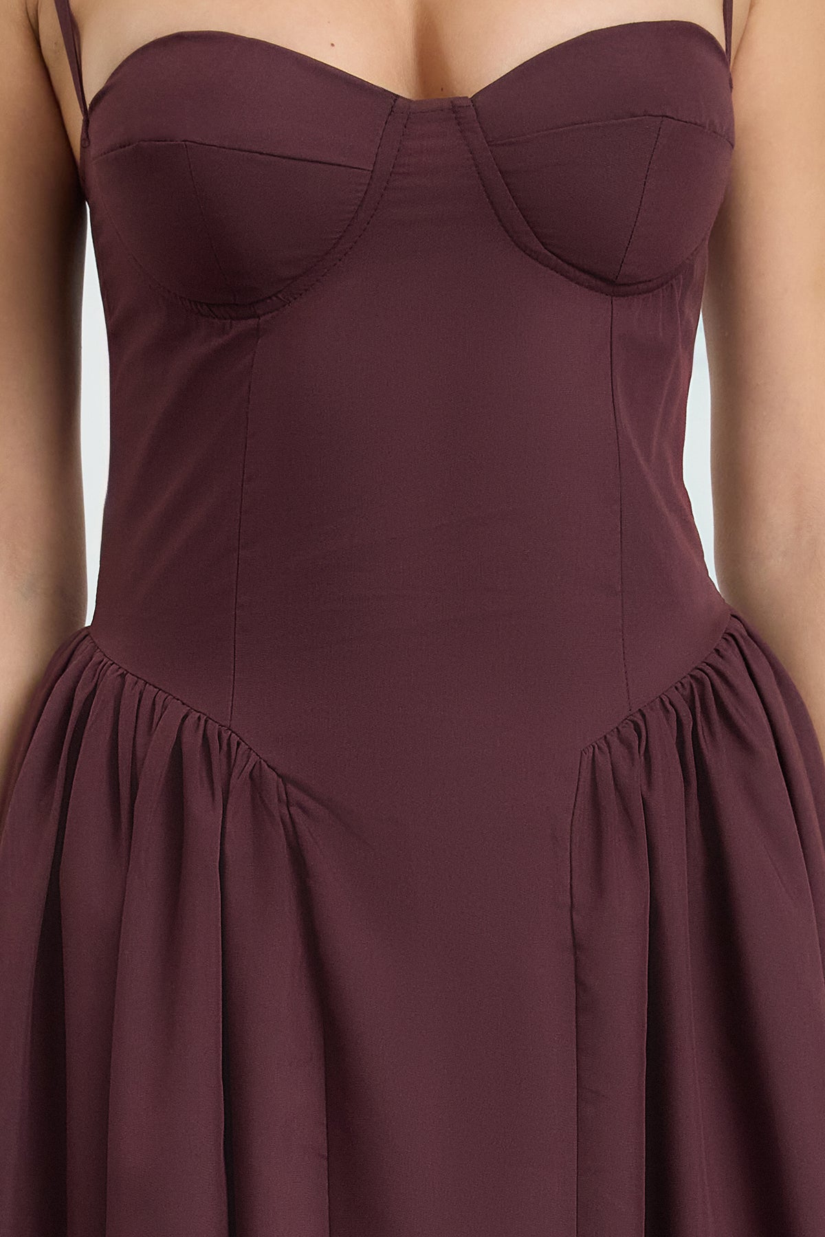 Trendyolmilla Açık Mavi A-Kesim Poplin Dokuma Midi Elbise TPRSS24EL00294