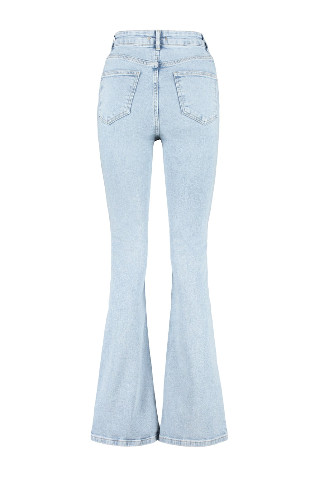 Trendyolmilla More Sustainable Açık Mavi Yüksek Bel Comfort/Esnek Flare İspanyol Paça Jeans TWOSS23JE00063