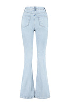 Trendyolmilla More Sustainable Koyu Mavi Yüksek Bel Orta Esnek Flare İspanyol Paça Jeans TWOSS23JE00063