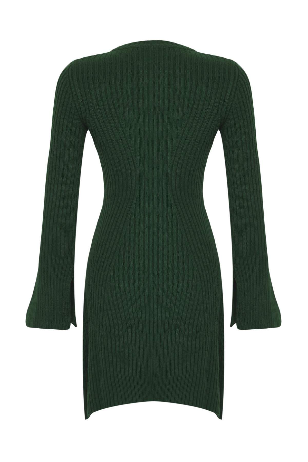 Trendyolmilla Siyah Mini Triko A-Line Formda Elbise TWOAW25EL00030