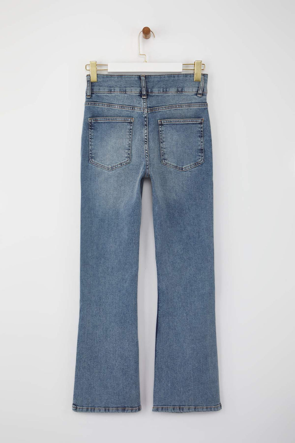 Mavi Trok Detaylı Yüksek Bel Comfort/Esnek İspanyol Paça Flare Jeans TWOAW26JE00035