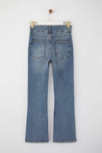 Mavi Trok Detaylı Yüksek Bel Comfort/Esnek İspanyol Paça Flare Jeans TWOAW26JE00035