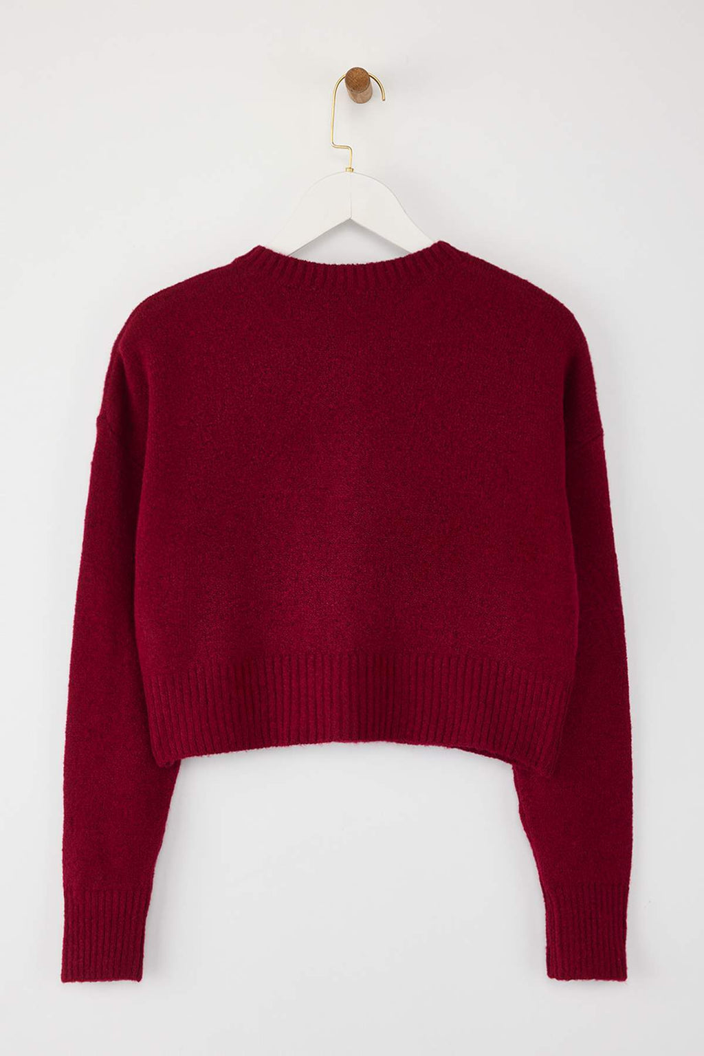 Trendyolmilla Gri Crop Yumuşak Dokulu Düğmeli Triko Hırka TWOAW24HI00198