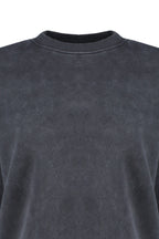 Antrasit Eskitme/Soluk Efektli Kalın İçi Polarlı Oversize/Geniş Kalıp Örme Sweatshirt TWOAW24SW00151