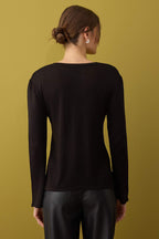 Trendyolmilla Antrasit  V Yaka Basic Triko Kazak TWOAW26KZ00101