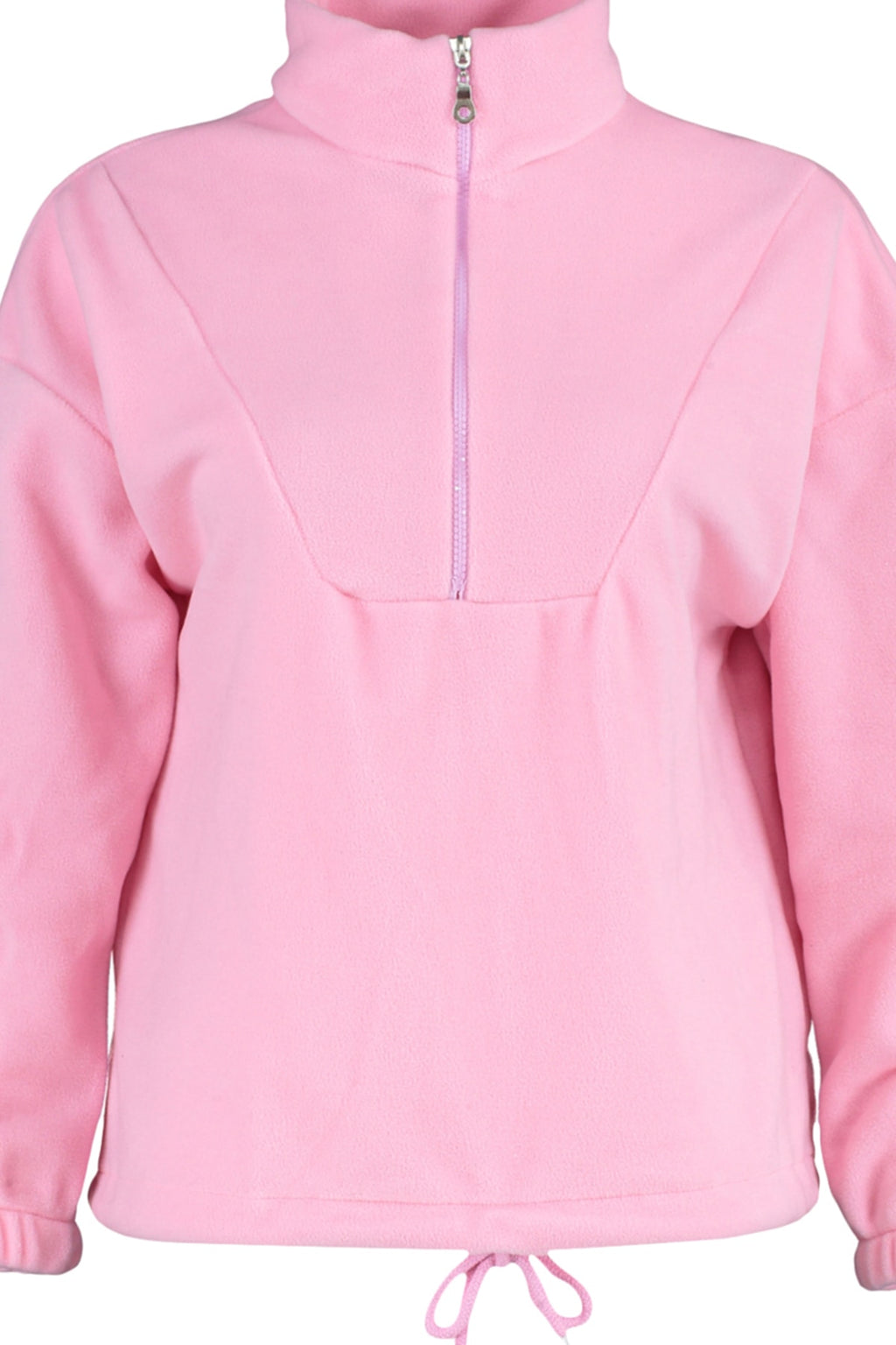 Trendyolmilla Açık Mavi  Fermuarlı Dik Yaka Polar Regular/Normal Kesim Örme Sweatshirt TWOAW21SW0758