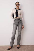Trendyolmilla Antrasit Yüksek Bel Comfort/Esnek Bootcut Jeans TWOAW23JE00657