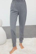 Gri Melanj 3'lü Paket Örme Pijama Takımı THMAW25PT00006