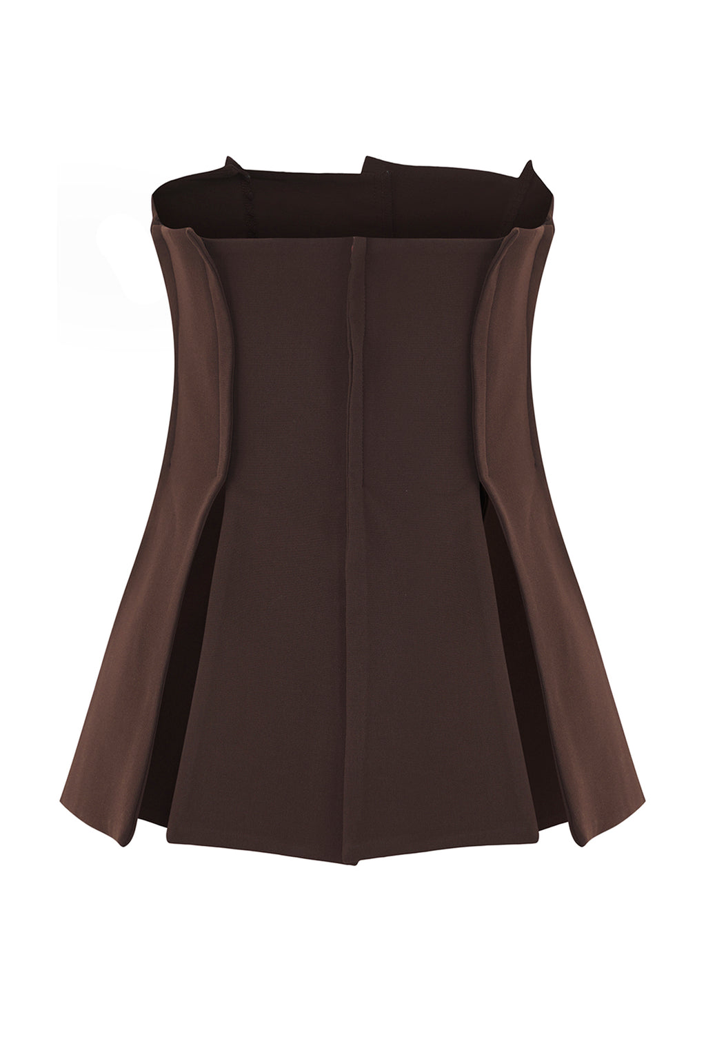 Trendyolmilla Kahverengi Limited Edition Fitted Straplez Dokuma Bluz TWOAW26BZ00155