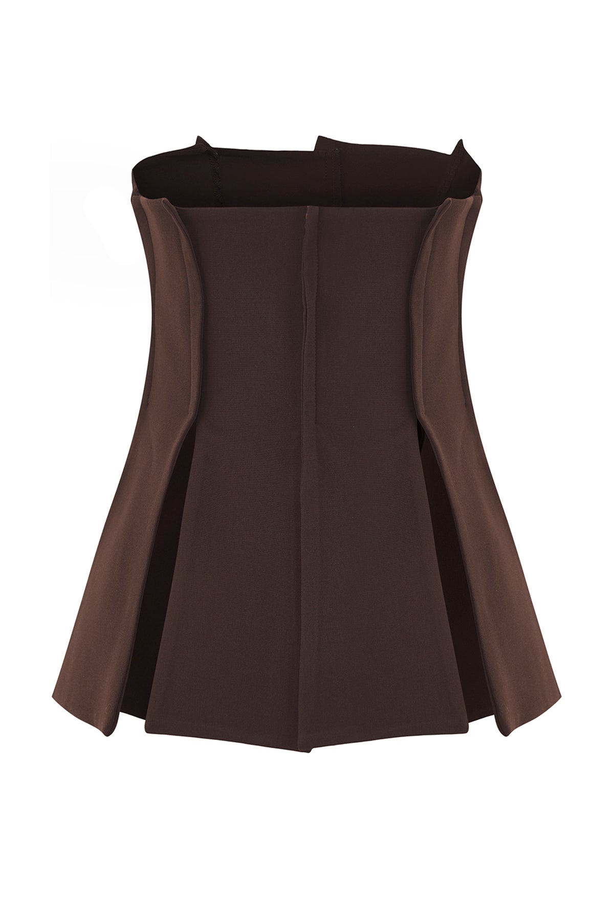 Trendyolmilla Kahverengi Limited Edition Fitted Straplez Dokuma Bluz TWOAW26BZ00155