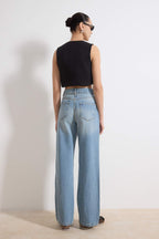 Trendyolmilla Açık Mavi-6001  Yüksek Bel Wide Leg Jeans TWOAW25JE00101