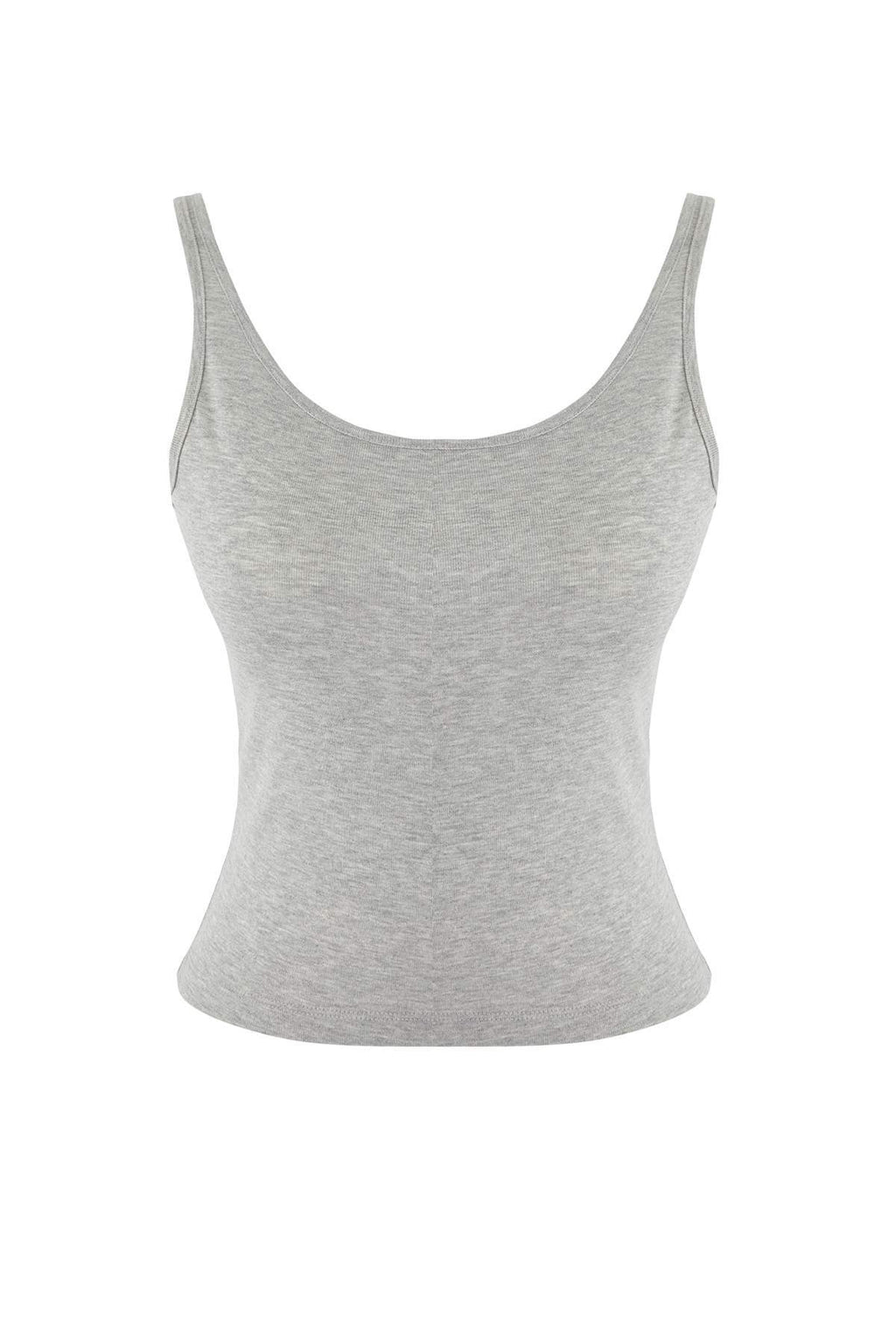 Trendyolmilla Lacivert-Gri 2'li Takım Asimetrik Yaka Düğmeli Vücuda Oturan Esnek Örme Bluz TWOAW26BZ00042