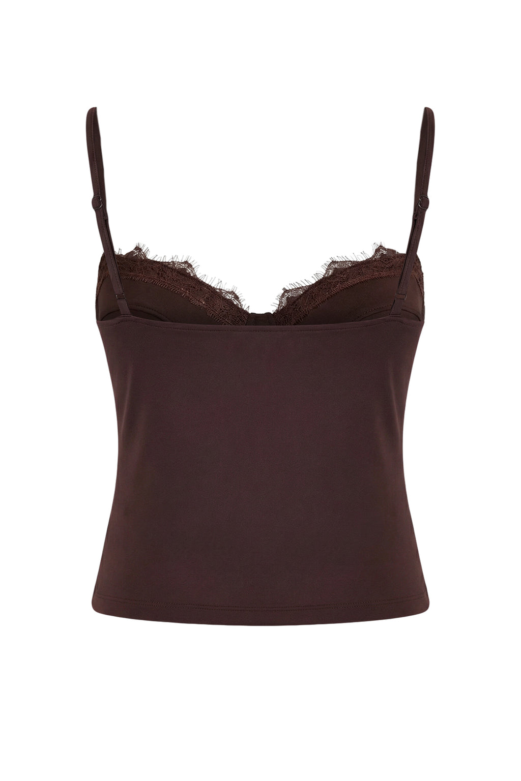 Kahverengi Dantel Garnili Kaplı Party Bluz TPRSS26BZ00010