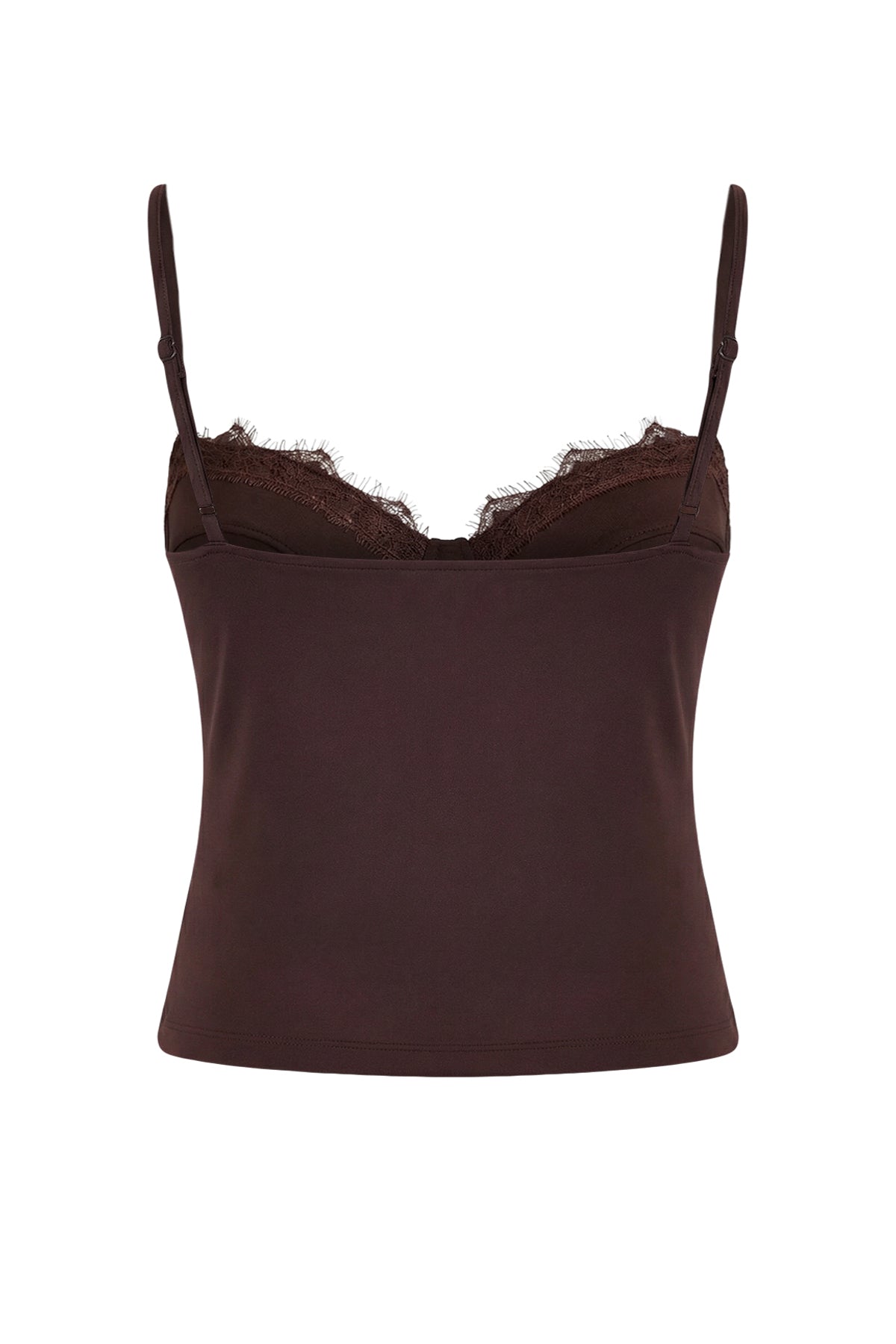 Kahverengi Dantel Garnili Kaplı Party Bluz TPRSS26BZ00010