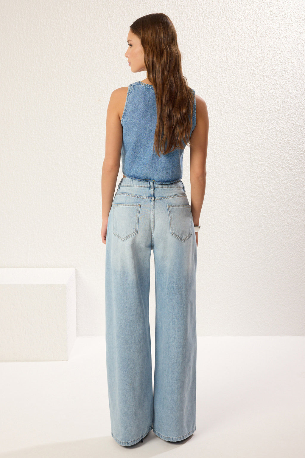 Mavi Yüksek Bel Ekstra Wide Leg Palazzo %100 Pamuk Non-Stretch Jeans TWOSS25JE00179