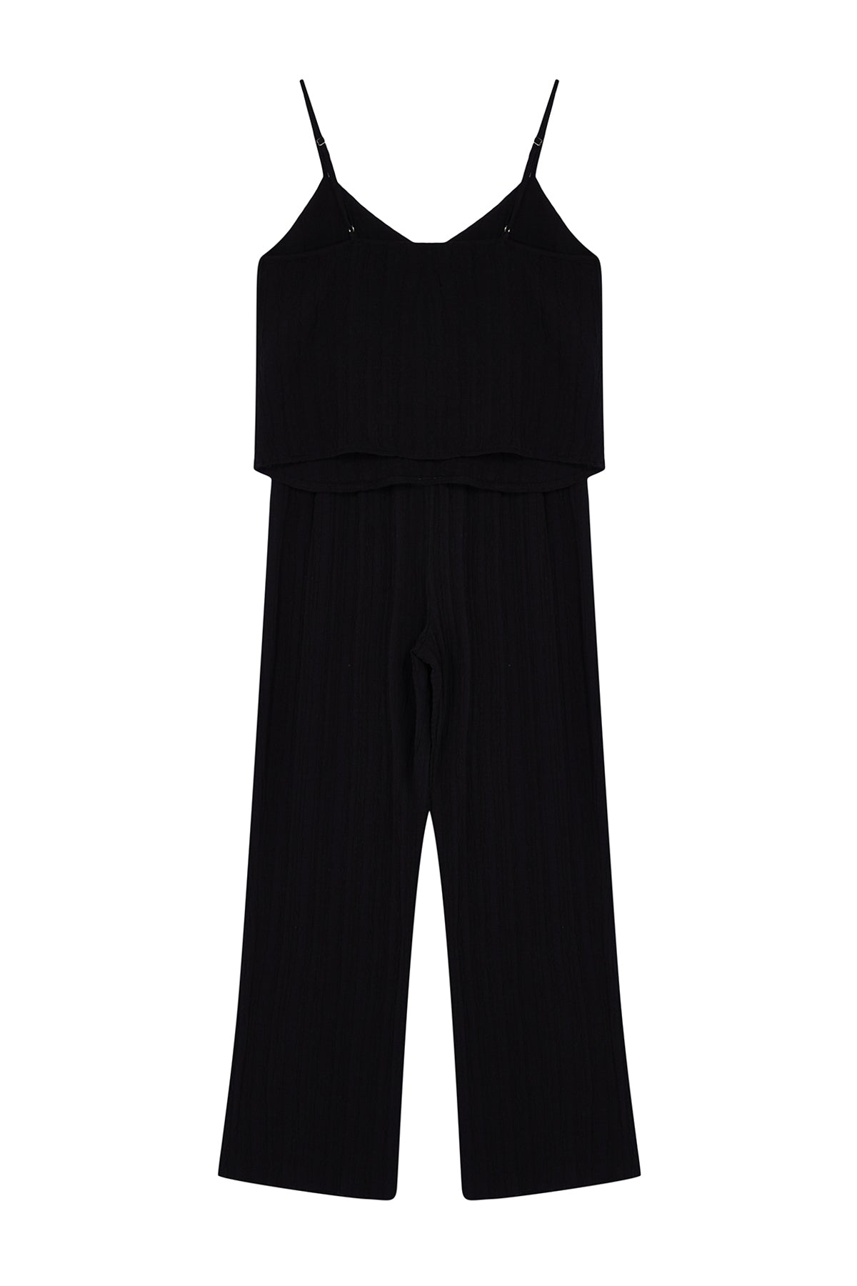 Trendyolmilla Ekru Bağlama Detaylı İp Askılı Dokuma Pijama Takımı THMSS24PT00402