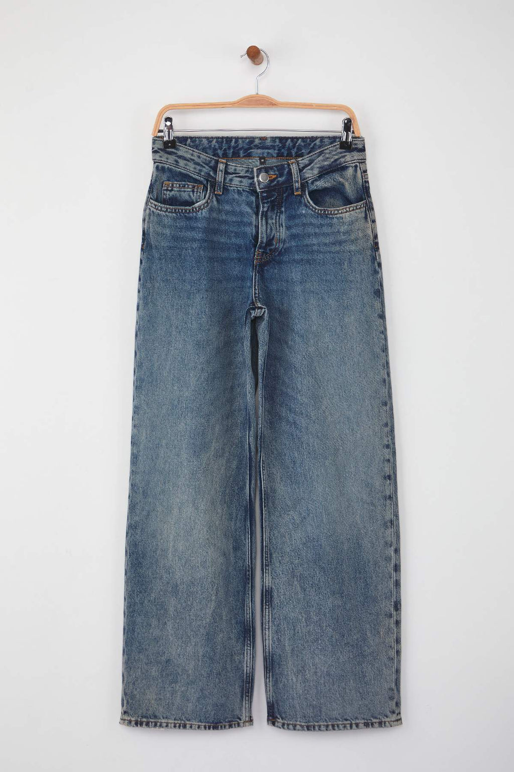 Mavi Vintage Yıkama Normal Bel Wide Leg Jeans TWOAW26JE00186