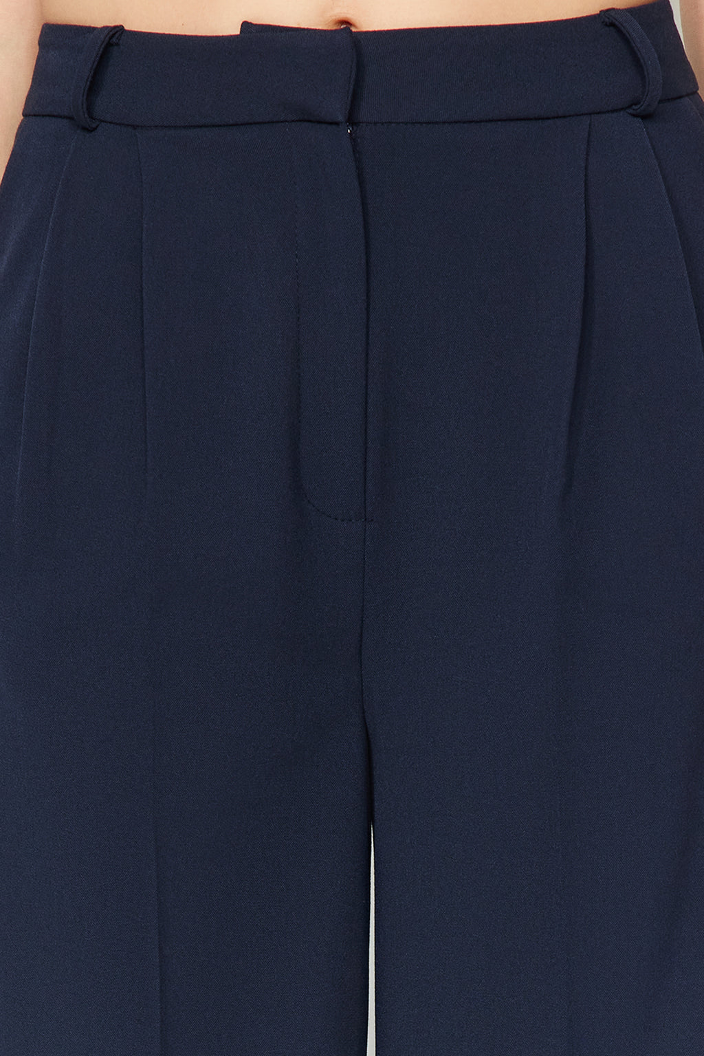 Trendyolmilla Limited Edition Mürdüm Bol Paça Dokuma Pantolon TPRAW23PL00016