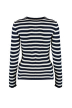 Trendyolmilla Lacivert Basic Çizgili Triko Kazak TWOAW21KZ0942