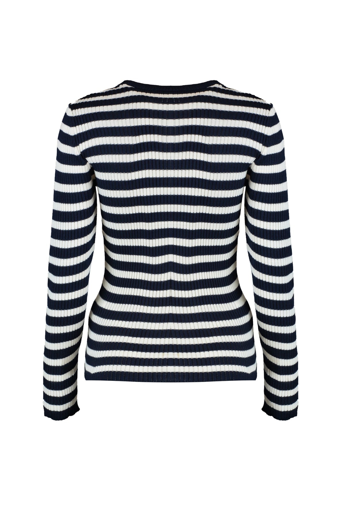 Trendyolmilla Lacivert Basic Çizgili Triko Kazak TWOAW21KZ0942