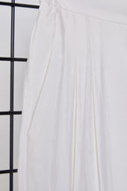 Trendyolmilla Bej Yumuşak Tuşeli Wide Leg/Geniş Paça Dokuma Pantolon TWOSS25PL00004
