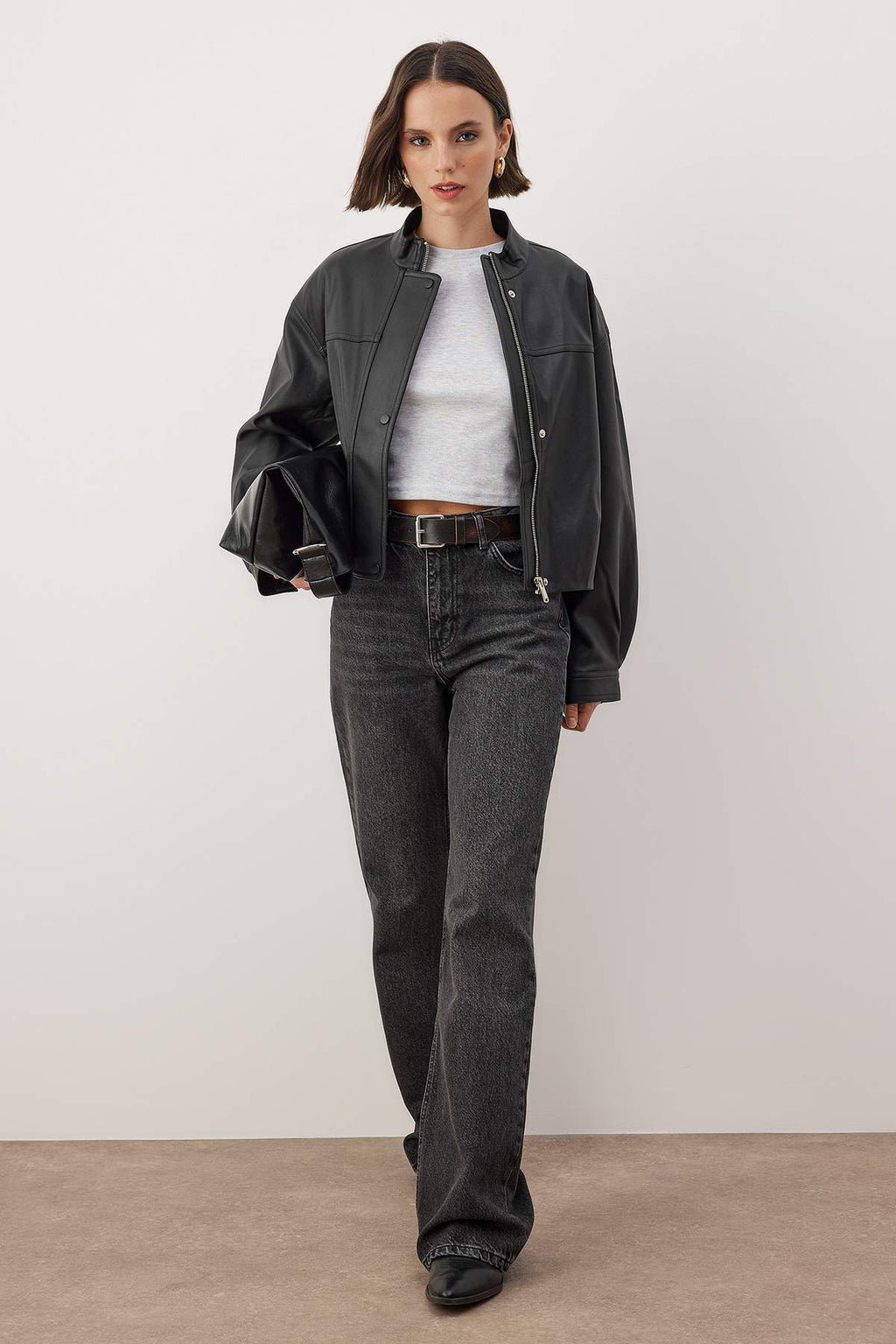 Trendyolmilla Mavi Yüksek Bel Bel Wide Leg Jeans TWOAW26JE00079