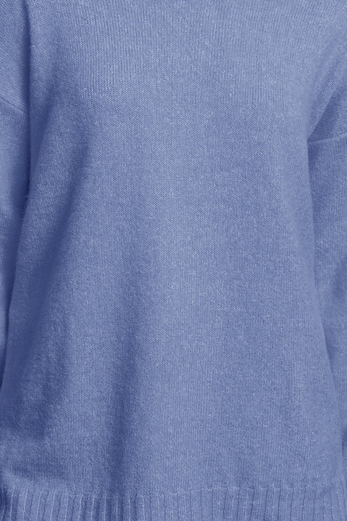 Trendyolmilla Indigo Yünlü Kayık Yaka Basic Triko Kazak TWOAW25KZ00010