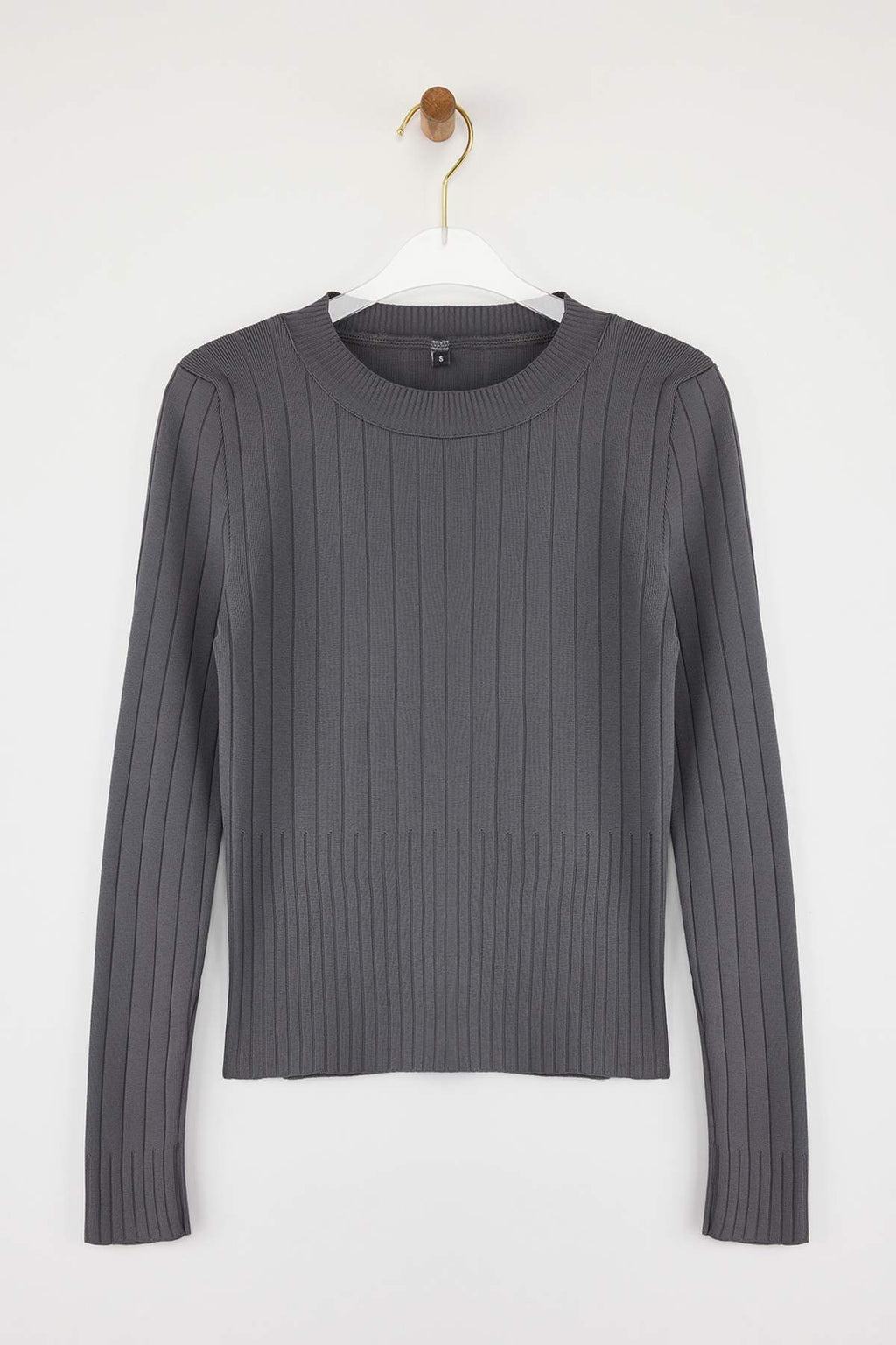 Trendyolmilla Kahverengi Basic Bisiklet Yaka Triko Kazak TWOAW23KZ01249