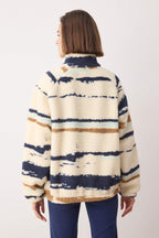 Trendyolmilla Petrol Düz Renk Peluş Oversize/Geniş Kalıp Örme Sweatshirt TWOAW26SW00022