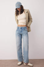 Mavi Normal Bel Straight Baggy %100 Pamuk Non-Stretch Jeans TWOAW26JE00129