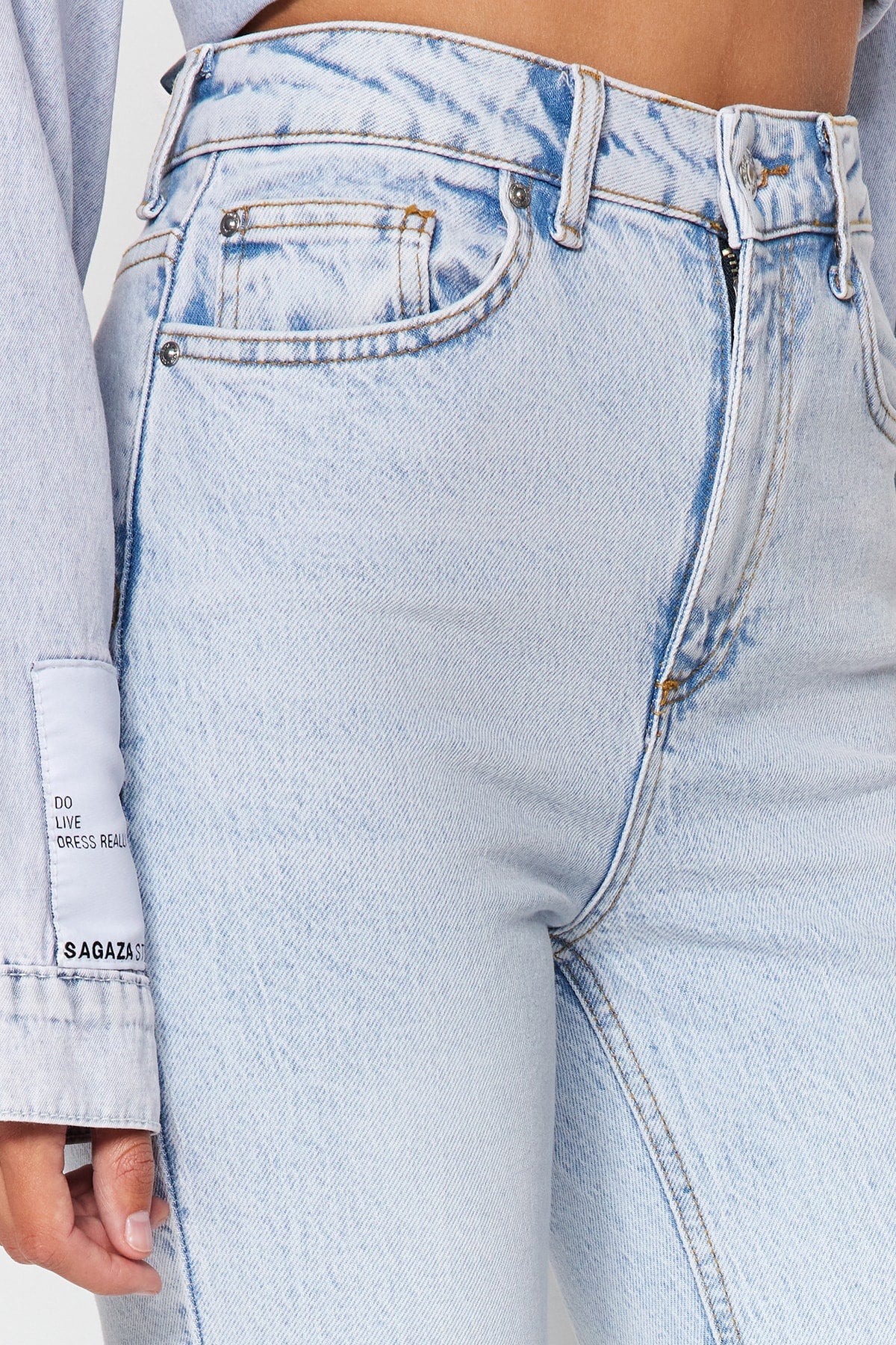 Trendyolmilla Antrasit Yüksek Bel Comfort/Esnek Bootcut Jeans TWOAW23JE00657