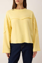 Trendyolmilla Antrasit Kalın Şardonsuz İspanyol Kol Dikiş Detaylı Relaxed Örme Sweatshirt TWOAW26SW00110